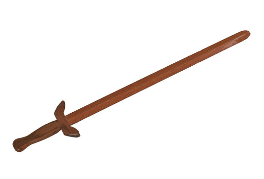 Épée de Tai Chi de haute qualité en chêne rouge, 95 cm avec garde-main