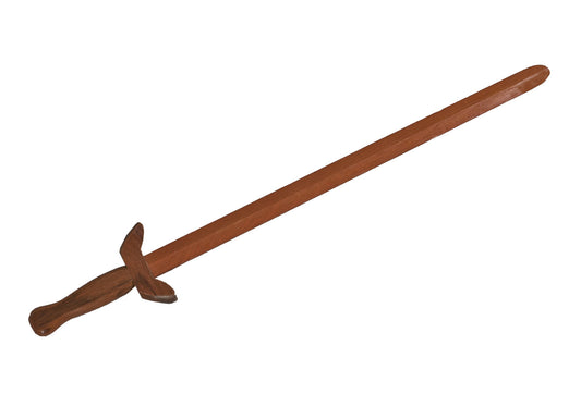 Épée de Tai Chi de haute qualité en chêne rouge, 74 cm avec garde-main