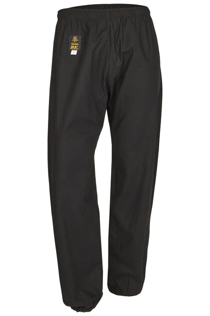 TEKKA BUDO Kung Fu Suit Quan noir - manches courtes - pantalon avec ceinture élastique - taille 110 - 200 cm - Tai Chi Wushu Qi Gong