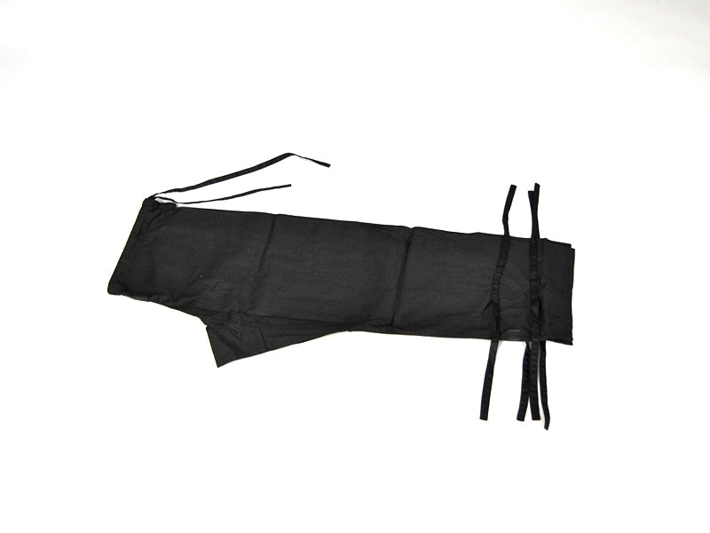 TEKKA BUDO Ninja Suit Black 8 oz - Ensemble 6 pièces : veste, pantalon, masque, capuche, manchettes, ceinture noire - Combinaison Ninjutsu
