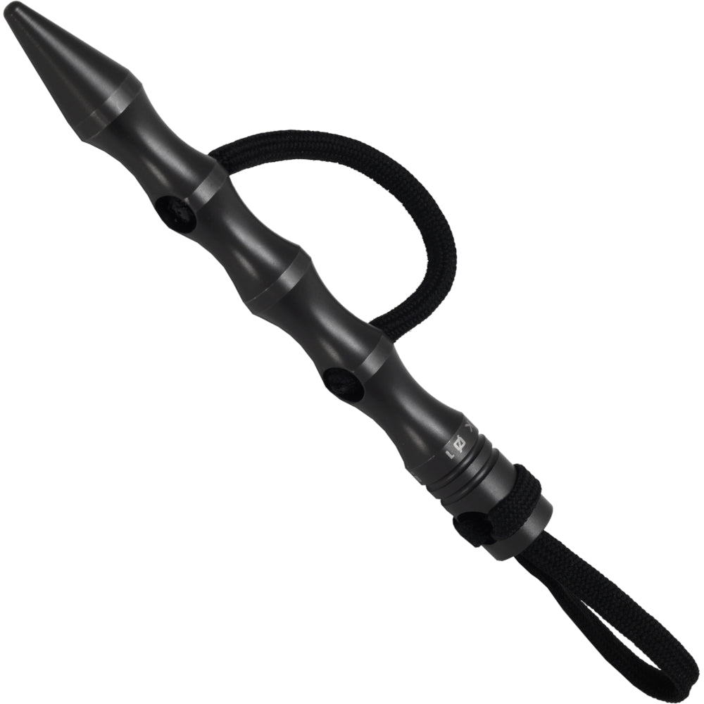 BlackField Kubotan revêtu de titane avec cordon, noir 12,5 cm