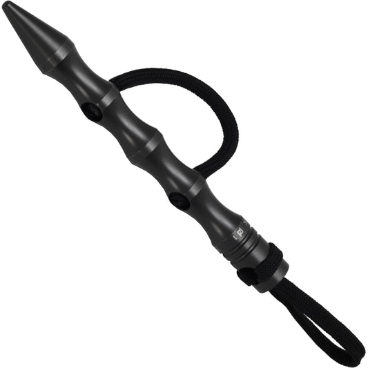 BlackField Kubotan revêtu de titane avec cordon, noir 12,5 cm
