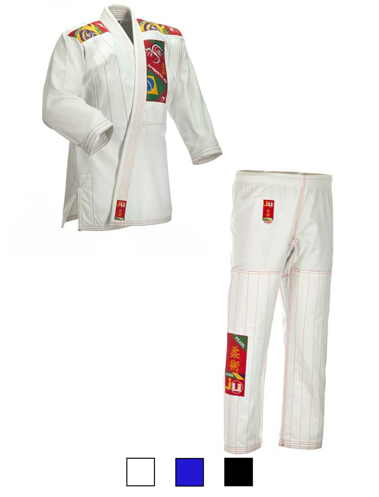 Combinaison de jiu-jitsu brésilien blanche pour enfants