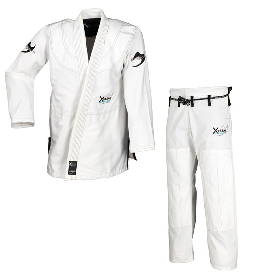 Combinaison de JJB Xtreme Superlight C19 blanche pour jiu-jitsu brésilien