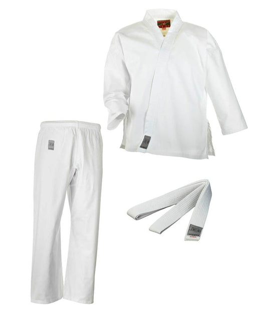 Tenue de karaté Bonsaï blanche - Gi léger pour enfant avec ceinture blanche