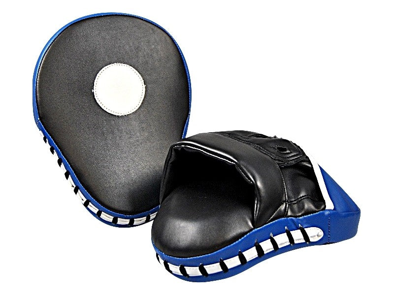 Coussinets pour les mains TEKKA BUDO (paire) - cuir synthétique - forme incurvée - noir-bleu
