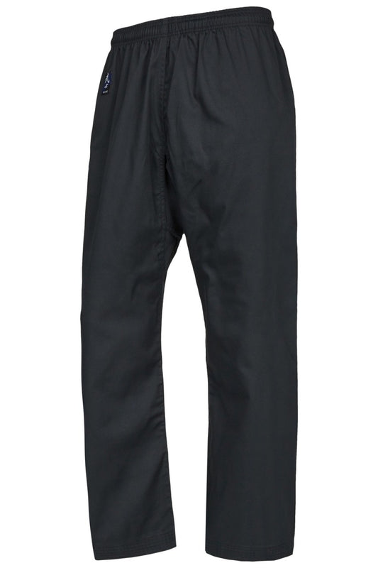 Pantalon d'arts martiaux TEKKA BUDO Basic - Noir avec ceinture élastique, 100 à 200 cm - Karaté, Taekwondo, Ninjutsu