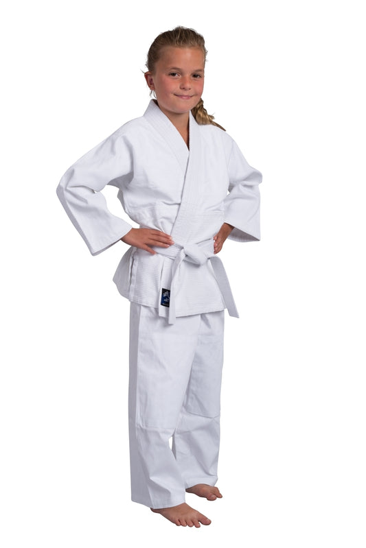 Tenue d'Aïkido Basix - blanche - 380 g - Ensemble kimono d'Aïkido - Veste d'Aïkido, pantalon d'Aïkido, ceinture d'Aïkido - Tenue débutant