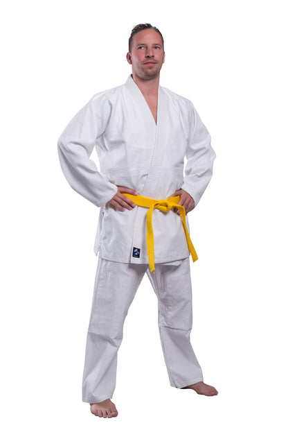 Tenue d'Aïkido Basix - blanche - 380 g - Ensemble kimono d'Aïkido - Veste d'Aïkido, pantalon d'Aïkido, ceinture d'Aïkido - Tenue débutant