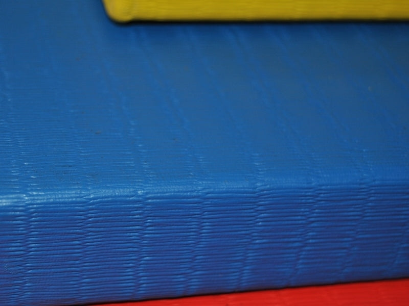 Tapis de judo en vinyle avec gaufrage en paille de riz 100 x 100 x 4 cm, mi-dur, revêtement antidérapant