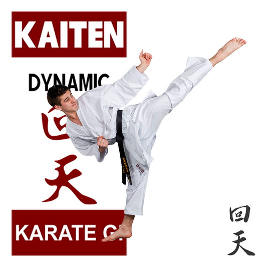 Tenue de karaté KAITEN Kumite New Dynamic - Karaté Gi blanc 8 oz - Pantalon avec ceinture élastique