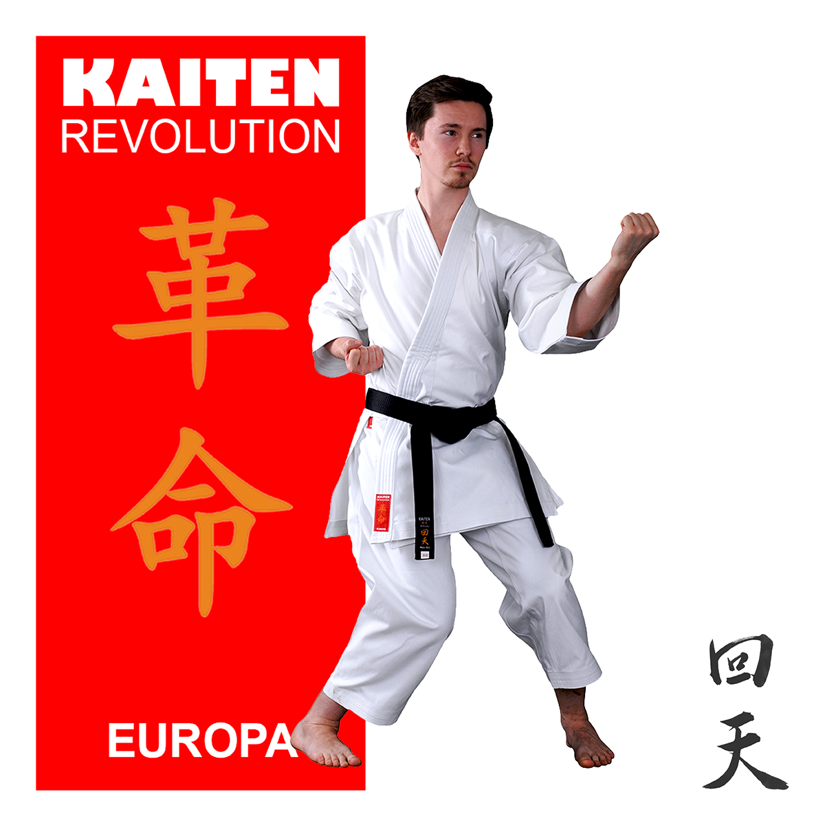 Tenue de karaté KAITEN Europe REGULAR - Kimono de karaté blanc 11 oz coton - Pantalon avec cordon de serrage