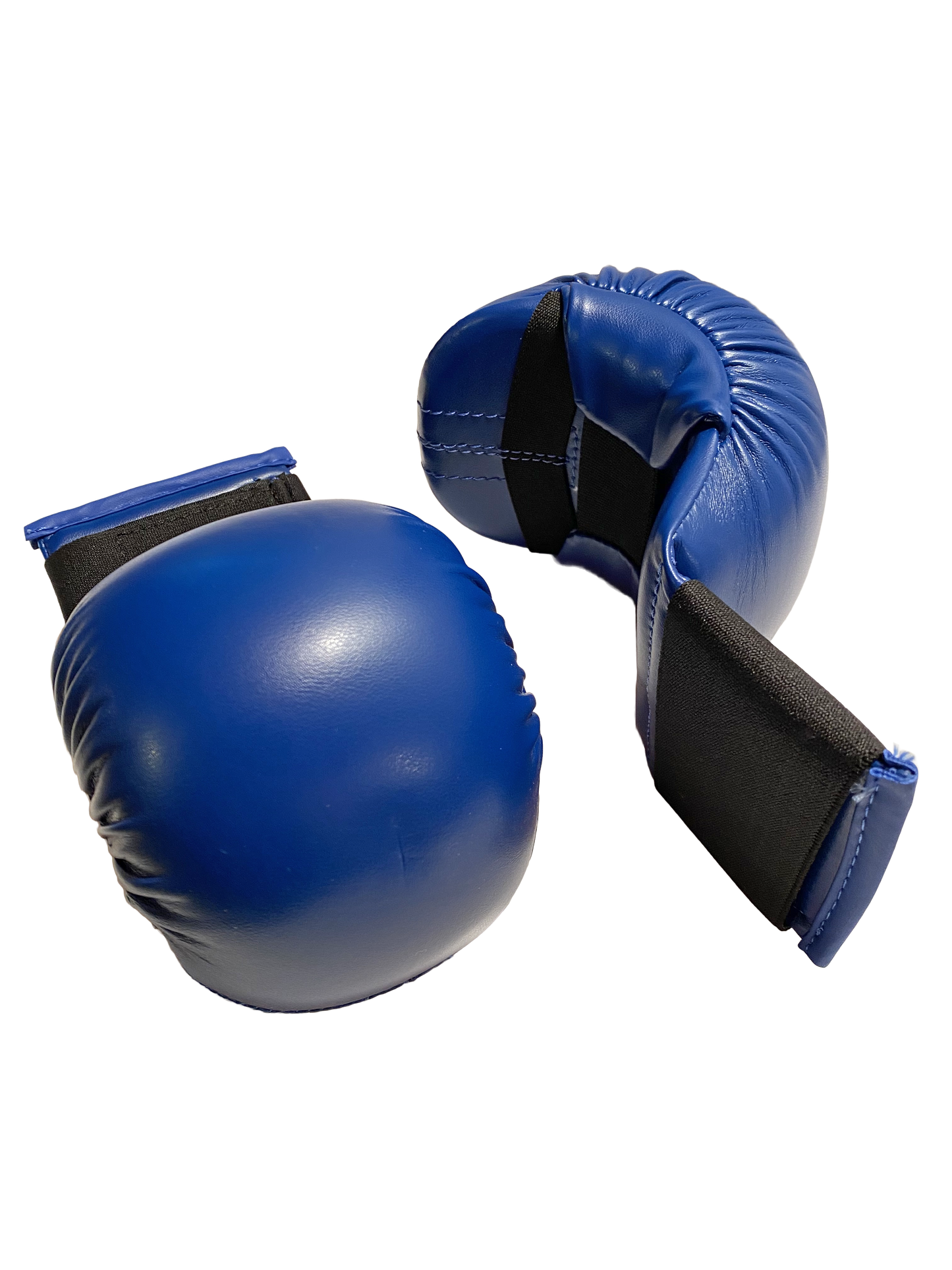 Protège-poings de karaté TEKKA BUDO bleus - Compétition de base - XS à XL - Protège-mains d'entraînement en cuir synthétique