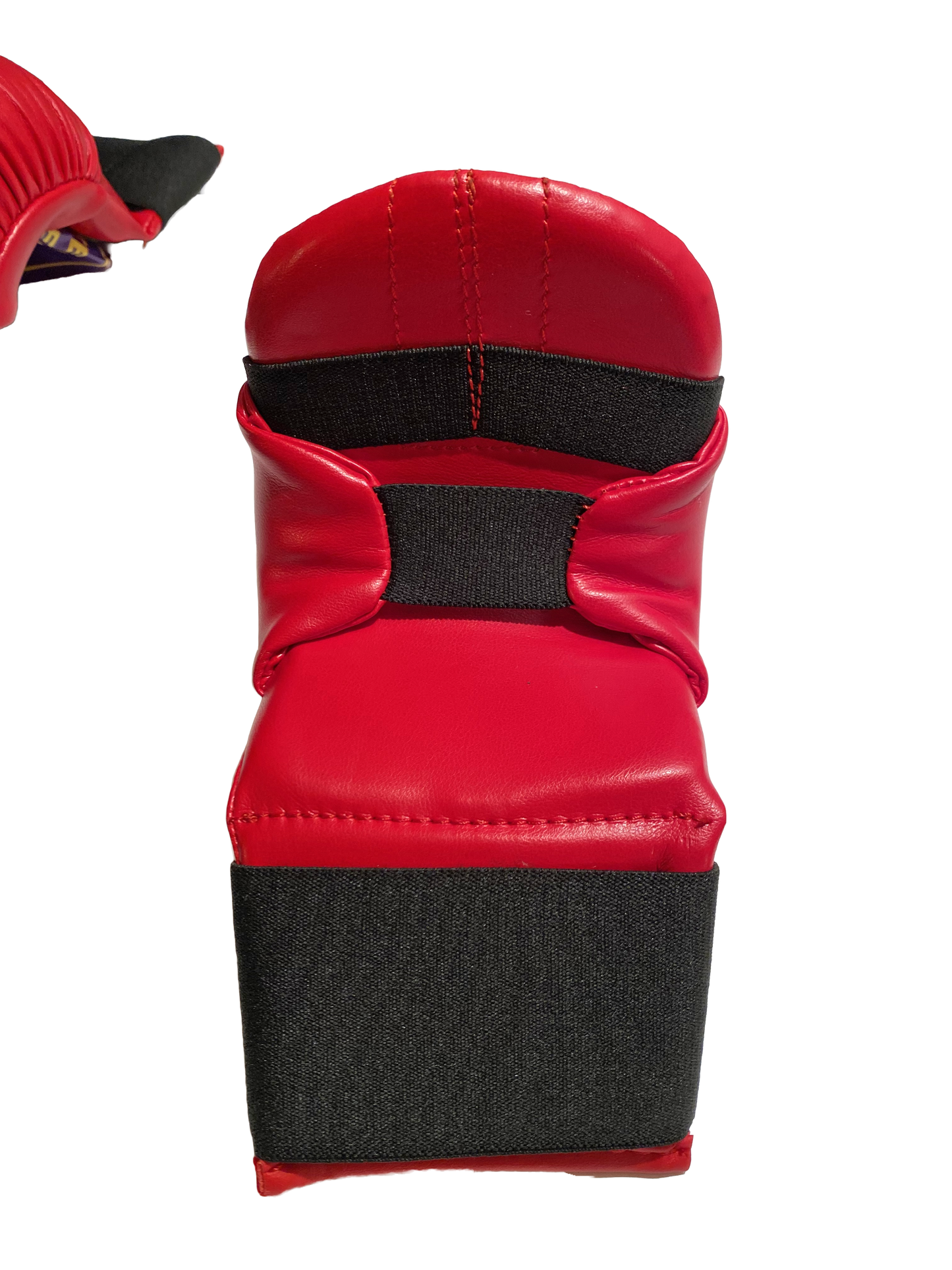 Protège-poings de karaté TEKKA BUDO Rouge - Compétition de base - XS à XL - Protège-mains d'entraînement en cuir synthétique