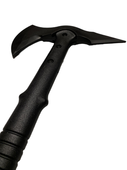 Hache d'entraînement noire 39 cm en plastique dur et caoutchouc