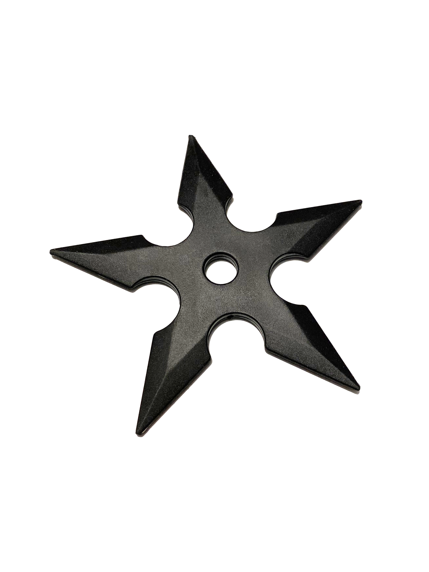 Étoile de lancer d'entraînement en caoutchouc, noire 12 cm