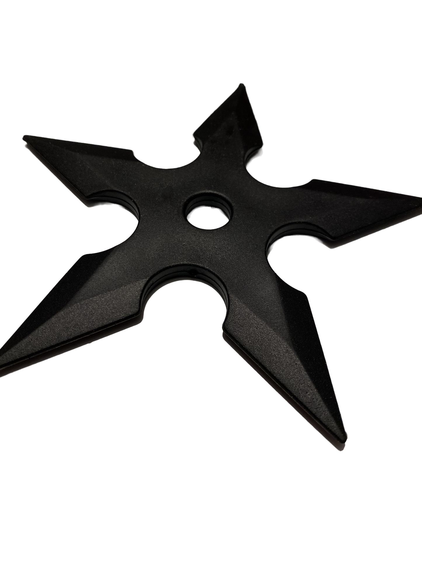 Étoile de lancer d'entraînement en caoutchouc, noire 12 cm