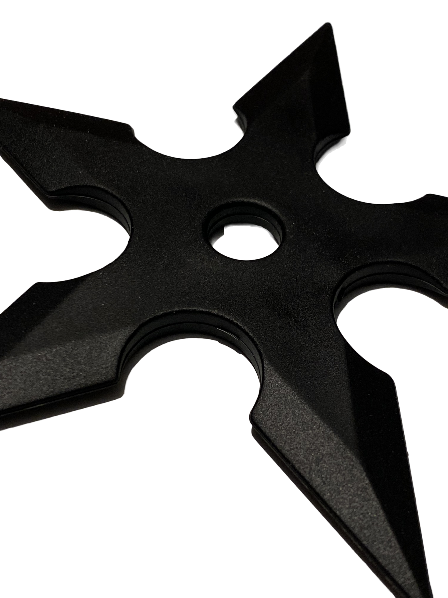 Étoile de lancer d'entraînement en caoutchouc, noire 12 cm