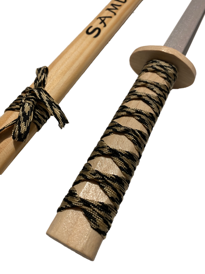 Sabre de samouraï pour enfant 74 cm en bois avec fourreau