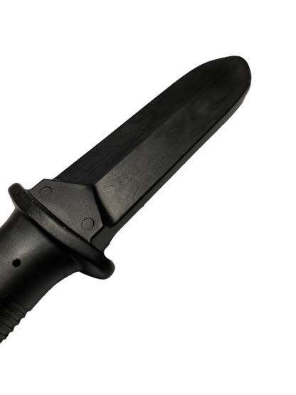 Couteau d'entraînement souple 22 cm plastique noir