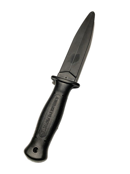 Couteau d'entraînement dur 28,5 cm plastique noir