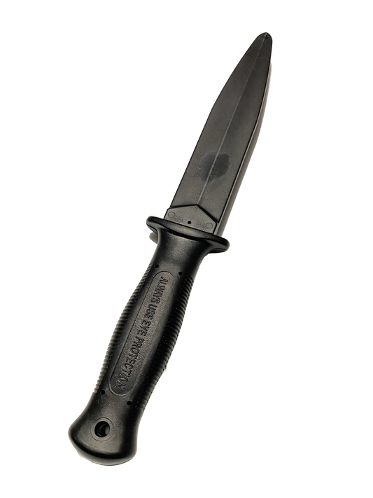 Couteau d'entraînement souple 28,5 cm plastique noir
