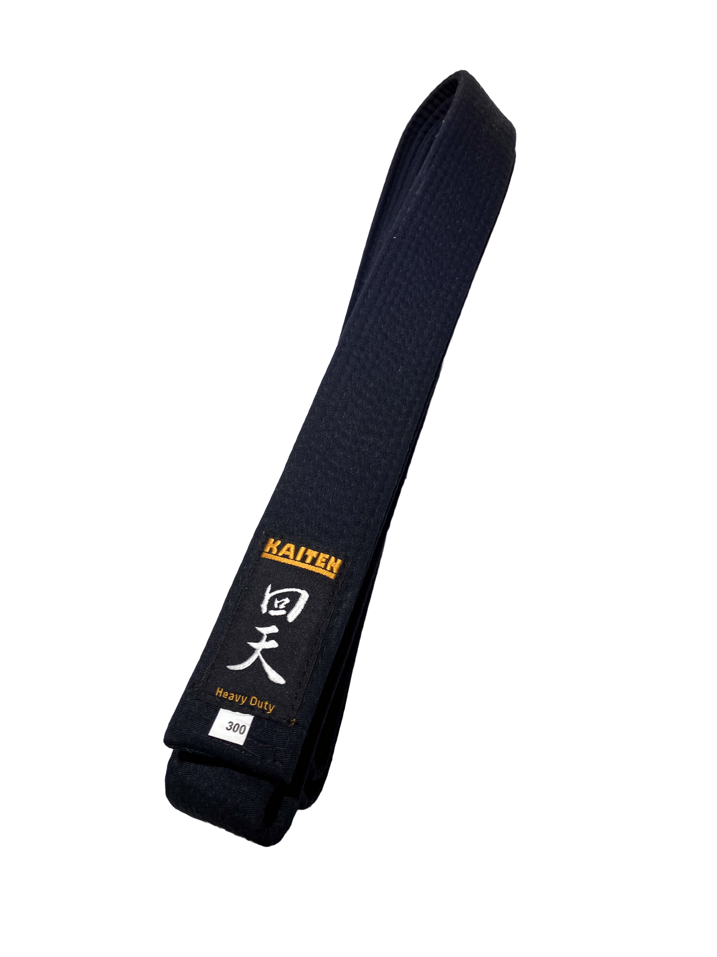 Ceinture de karaté Kaiten noire extra épaisse - 4,5 cm de large - ceinture noire coton - longueur 275 à 350 cm