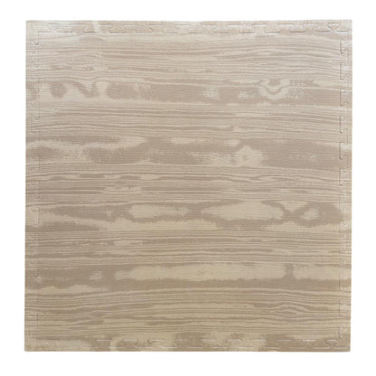 Kampfsportmatten Holzoptik Schwarz - 100 x 100 x 2,5cm - Wendematte, Steckmatte