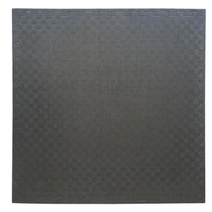 Kampfsportmatten Holzoptik Schwarz - 100 x 100 x 2,5cm - Wendematte, Steckmatte