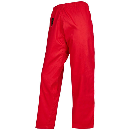 Pantalon d'arts martiaux avec ceinture élastique tout autour rouge