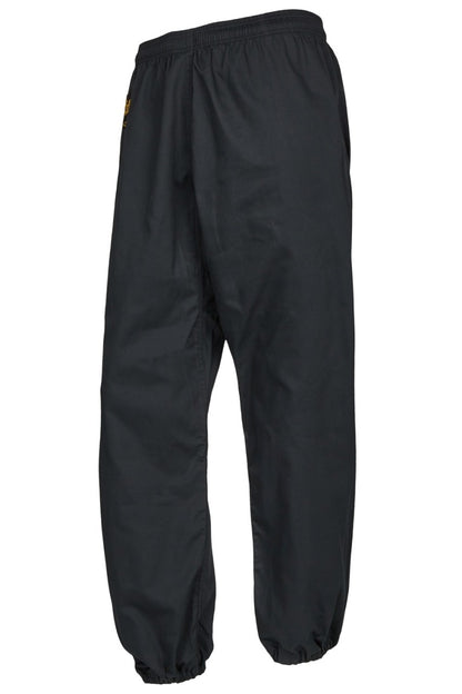 Kung Fu Hose Essential schwarz - Elastikbund, geschlossene Beine