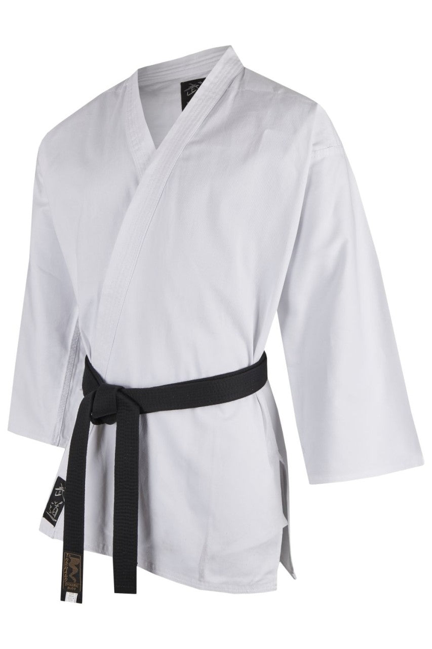 Veste de karaté TEKKA BUDO Standard Blanc - 8 oz Heavy - Veste d'arts martiaux Karaté Freestyle - Tailles 140 à 200
