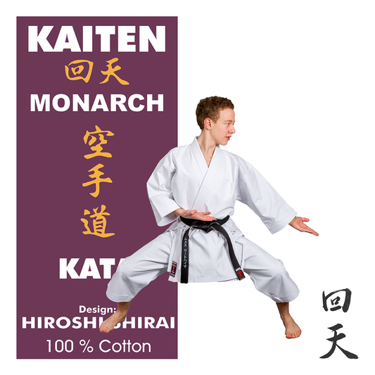 Tenue de karaté KAITEN Monarch Kata - Karaté Gi blanc 14 oz coton - Pantalon avec ceinture élastique