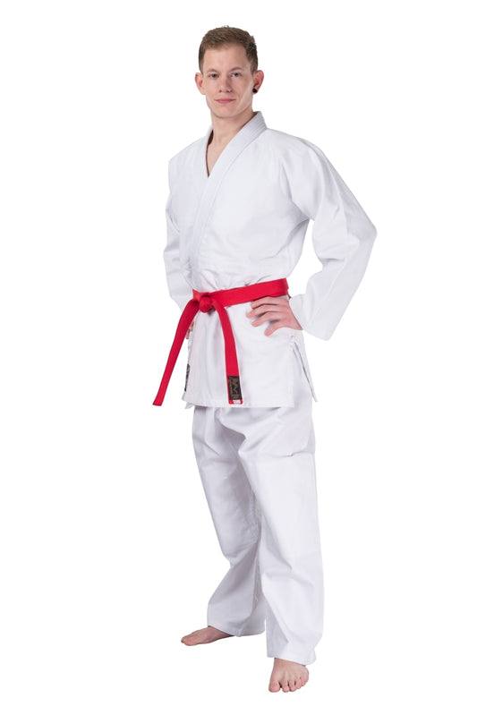 Tenue d'Aïkido Classique - blanche - 450 g - Ensemble kimono d'Aïkido - Veste d'Aïkido, pantalon d'Aïkido, ceinture d'Aïkido