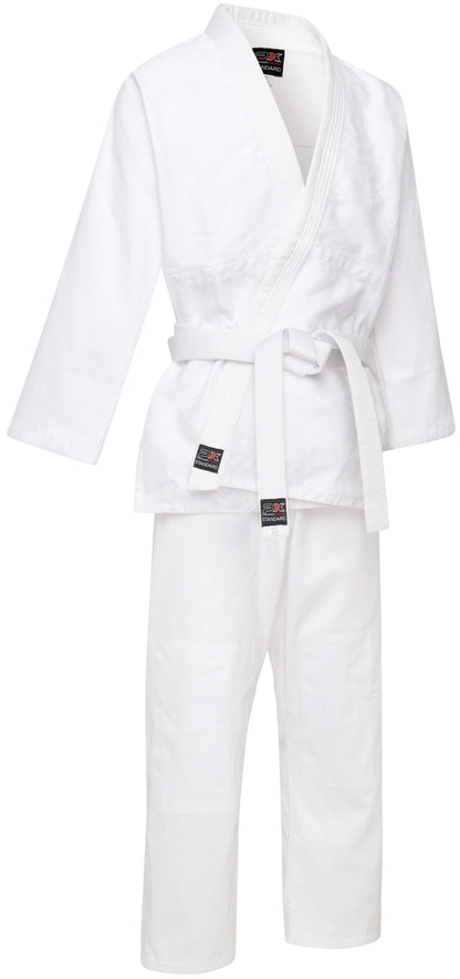 Tenue d'Aïkido Classique - blanche - 450 g - Ensemble kimono d'Aïkido - Veste d'Aïkido, pantalon d'Aïkido, ceinture d'Aïkido