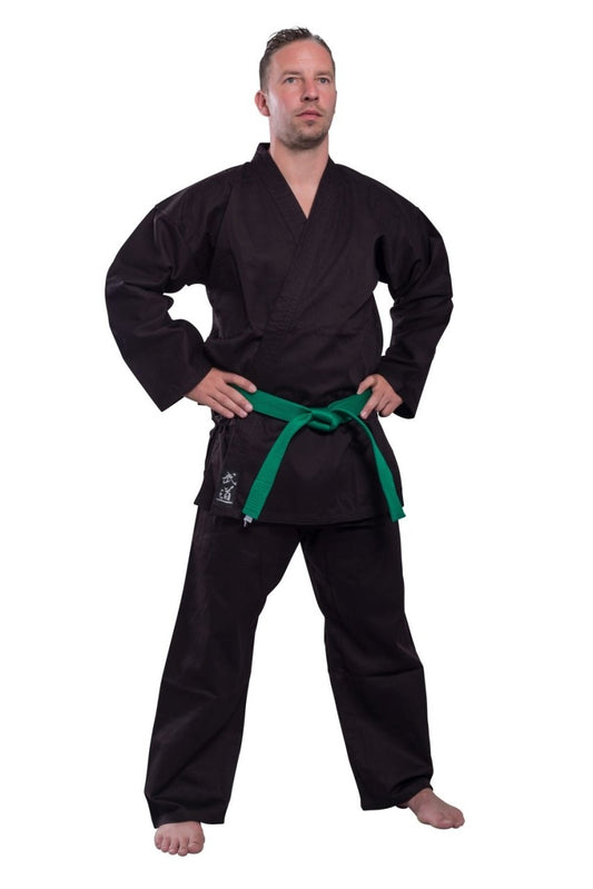 Tenue de karaté noire ÉDITION STANDARD 8 oz coton Gi