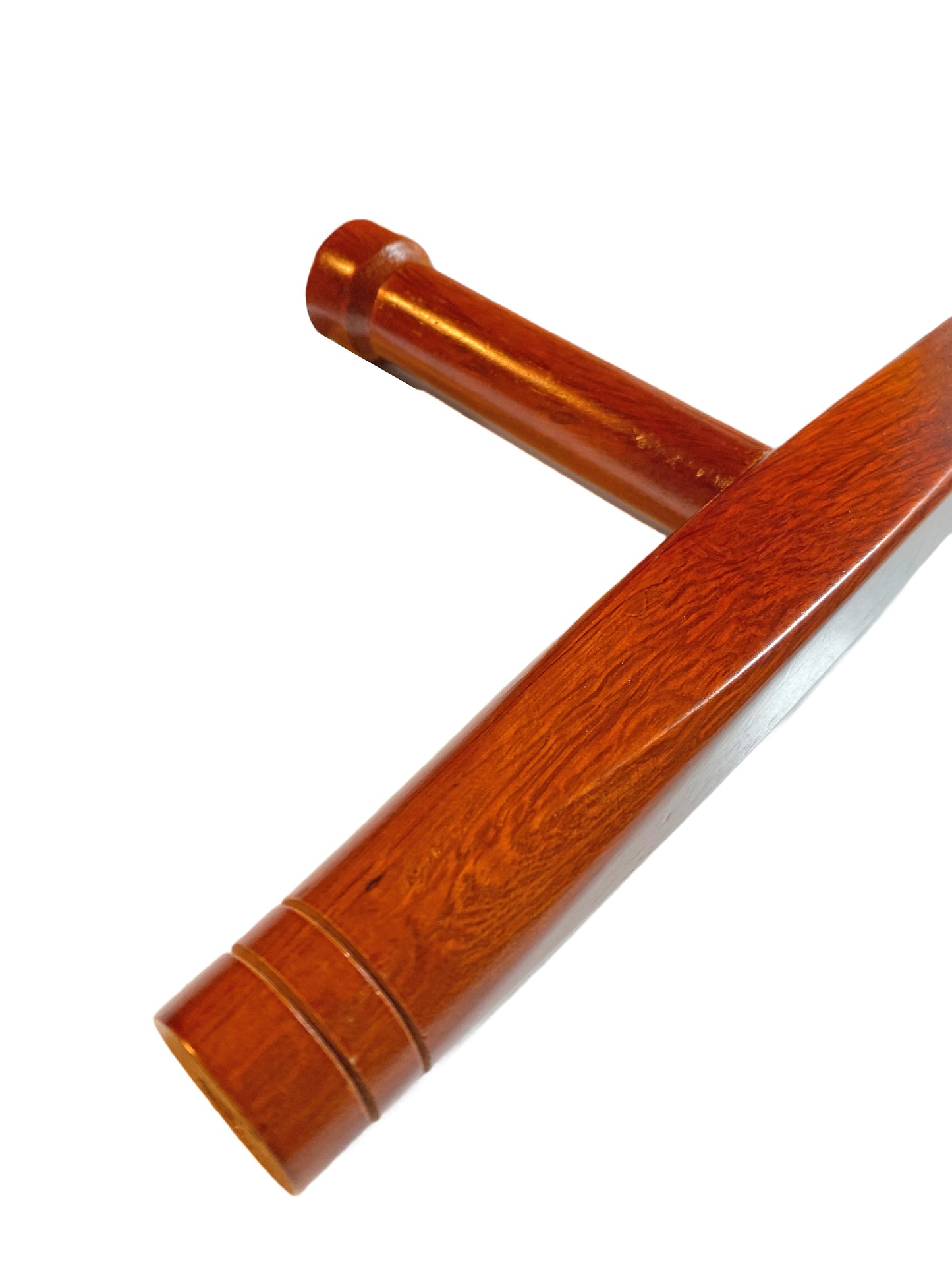 SET Tonfa Chêne Rouge avec Sac d'Arme - 51 cm (Paire) Forme Ronde