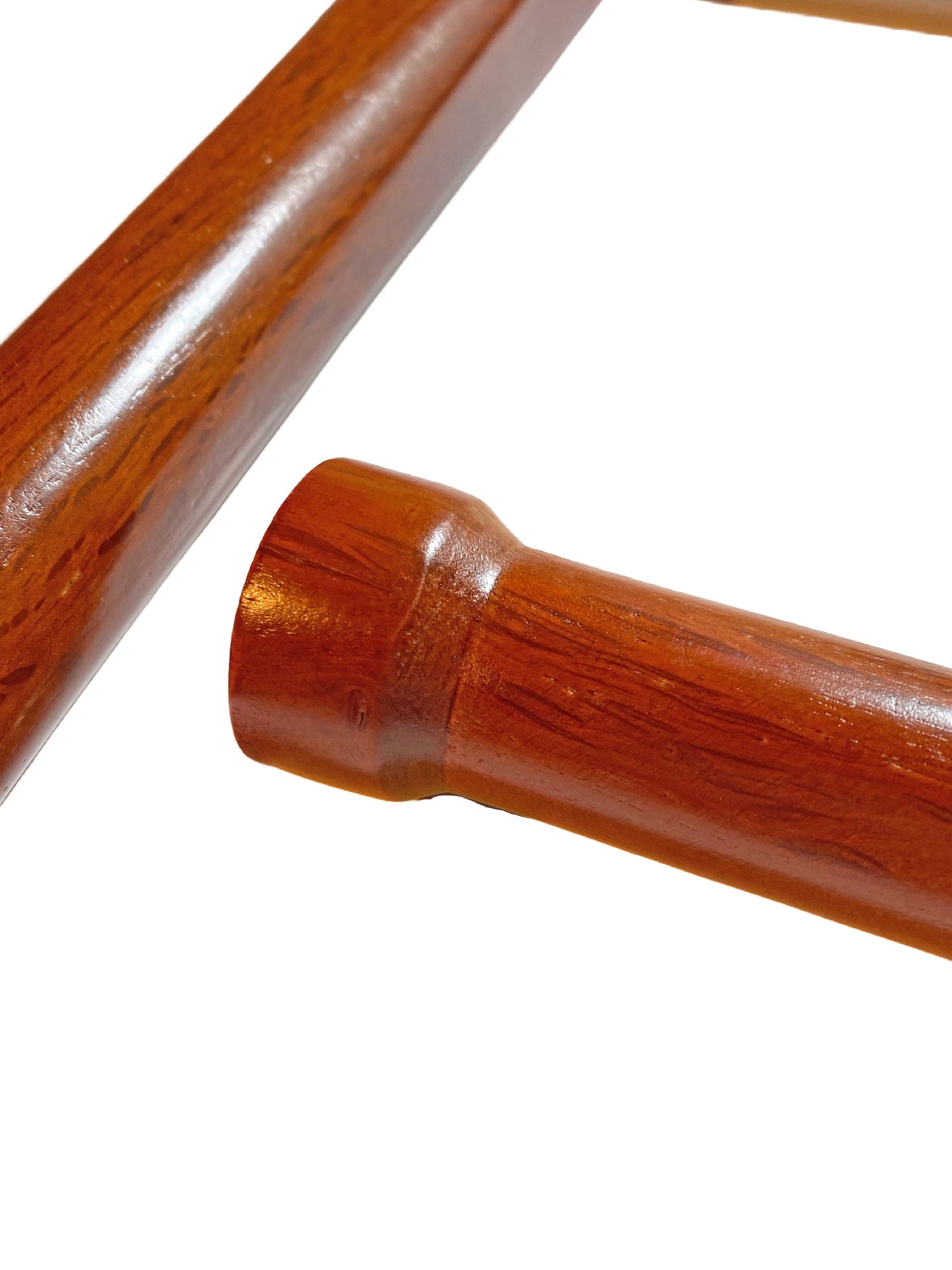 SET Tonfa Chêne Rouge avec Sac d'Arme - 51 cm (Paire) Forme Ronde
