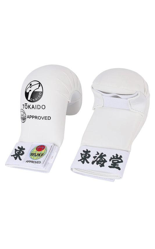 Protège-poings de karaté, Kanji TOKAIDO, WUKF - Blanc