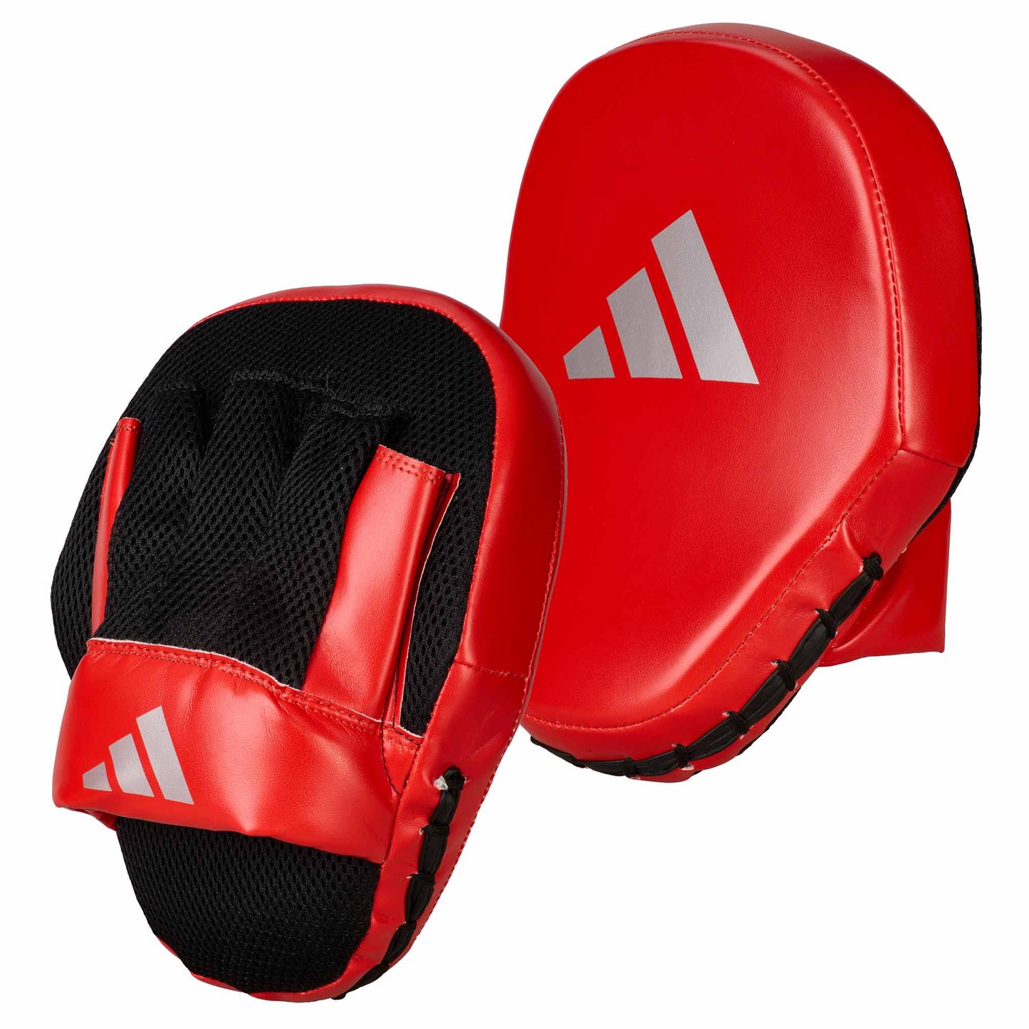 Paire de mitaines Adidas 24 Speed ​​Coach, rouge et argent ADISBAC014