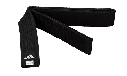 Ceinture adidas noire, ceinture de karaté, ceinture de judo, ceinture de taekwondo