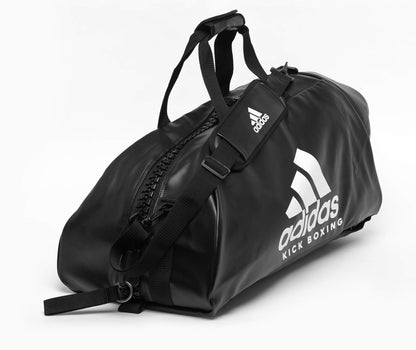 Sac de sport 2 en 1 Adidas Kickboxing Bag, taille M - L, noir et blanc, sac de transport à dos adiACC051KB