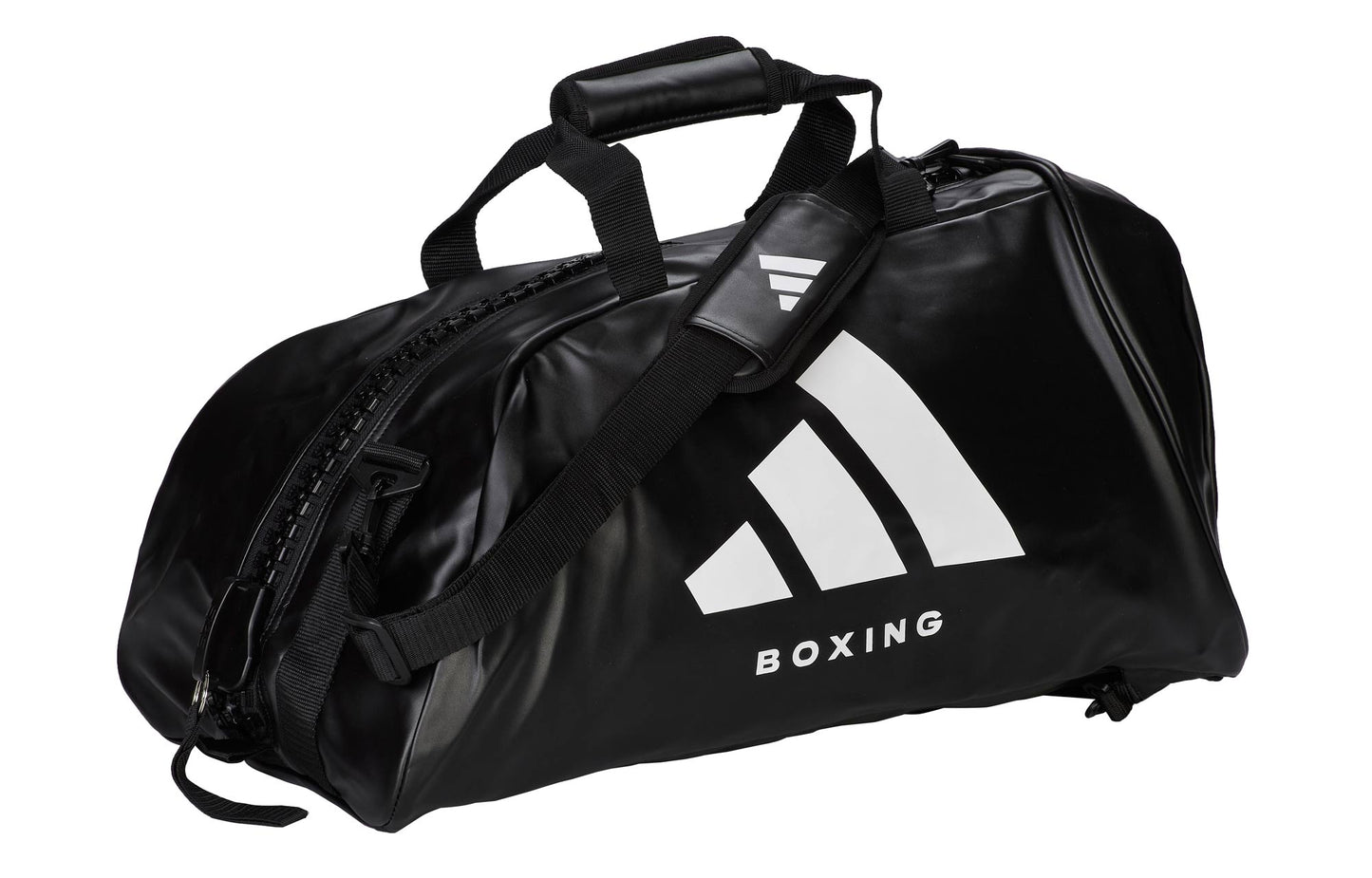 Sac de sport 2 en 1 Adidas Boxing Bag, taille M - L, noir et blanc, sac de transport à dos adiACC051B
