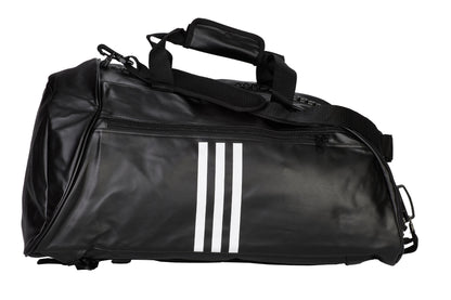 Sac de sport 2 en 1 adidas Judo Bag taille M - L noir-blanc, sac à dos de transport adiACC051J
