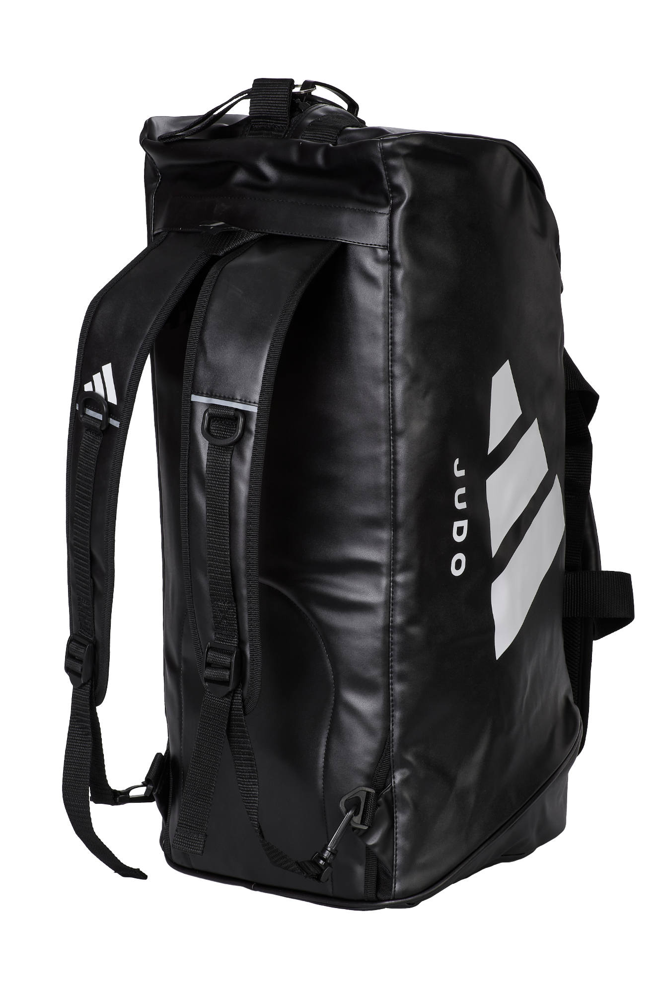 Sac de sport 2 en 1 adidas Judo Bag taille M - L noir-blanc, sac à dos de transport adiACC051J