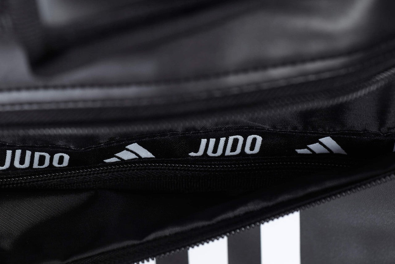 Sac de sport 2 en 1 adidas Judo Bag taille M - L noir-blanc, sac à dos de transport adiACC051J