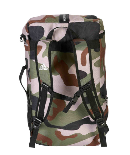 Sac à dos de sport adidas pour arts martiaux, taille M - L, camouflage vert-noir, adiACC090MA