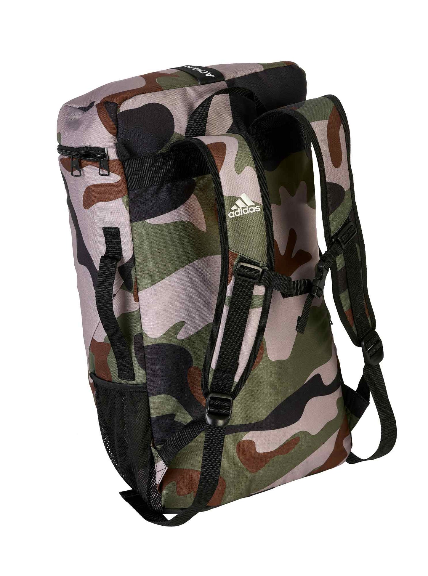 Sac à dos de sport adidas pour arts martiaux, taille M - L, camouflage vert-noir, adiACC090MA