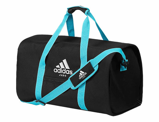 Sac de sport 2 en 1 adidas Judo noir-bleu, sac à dos de transport ADIACC200J