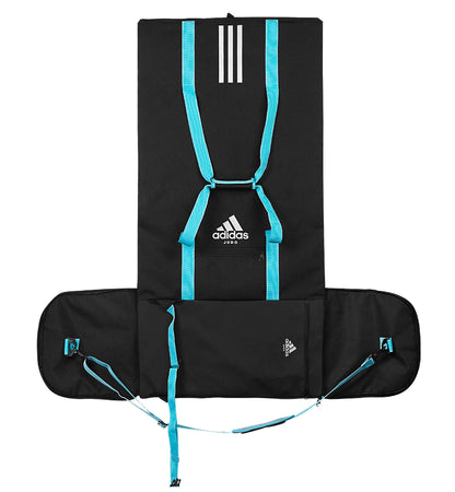 Sac de sport 2 en 1 adidas Judo noir-bleu, sac à dos de transport ADIACC200J